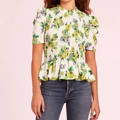 Amanda Uprichard Sorrenti Top In Veranda In Green