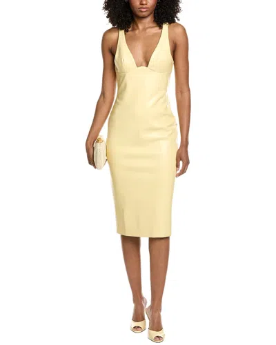 Amanda Uprichard Sorvette Midi Dress In Yellow