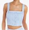 Amanda Uprichard Spade Top In Blue