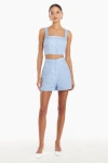 Amanda Uprichard Spade Top In Powder Blue