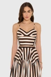 Amanda Uprichard Spencer Romper In Brown