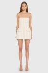 Amanda Uprichard Strapless Bethany Romper In Multi