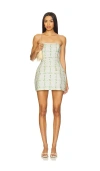 Amanda Uprichard Strapless Bethany Skort Romper