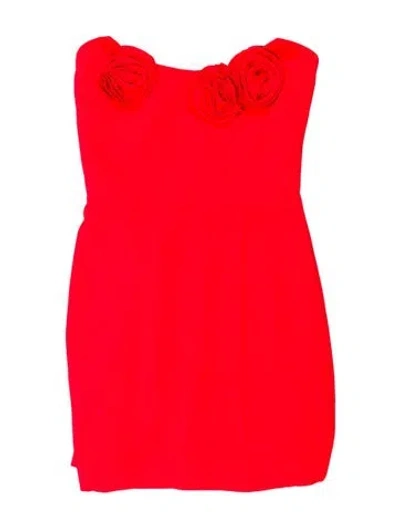 Pre-owned Amanda Uprichard Strapless Mini Dress In Orange