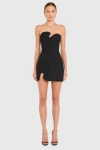 Amanda Uprichard X Revolve Puzzle Mini Dress In Black