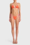 Amanda Uprichard Sunnie Bikini Bottom In Crimson,shocking Pink