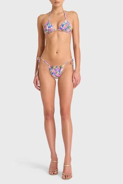 Amanda Uprichard Sunnie Bikini Bottom In Fleetwood Print