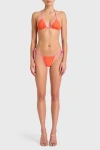 Amanda Uprichard Sunnie Bikini Top In Crimson,shocking Pink