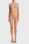 Amanda Uprichard Sunnie Bikini Top In Fleetwood Print