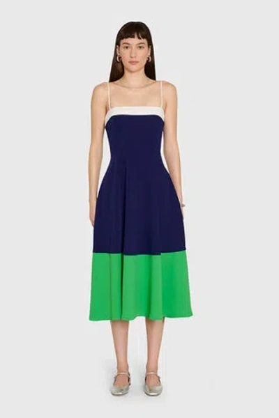 Amanda Uprichard Tammy Midi Dress In Green