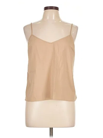 Pre-owned Amanda Uprichard Tank Top Tan Halter Neckline Tops