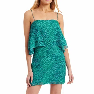 Amanda Uprichard Terrazo Dress In Gemstone In Green