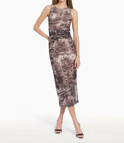 Amanda Uprichard Tiffany Dress In Sparrow In Brown