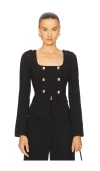 Amanda Uprichard Tompkins Jacket In Black