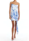 Amanda Uprichard Women's Treasure Strapless Draped Minidress In Multi