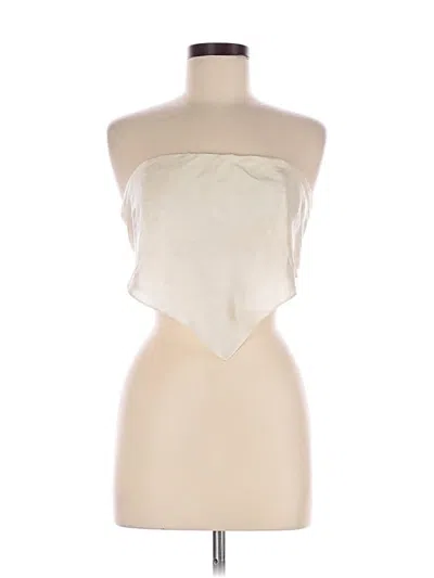 Pre-owned Amanda Uprichard Tube Top Ivory Strapless Neckline Tops