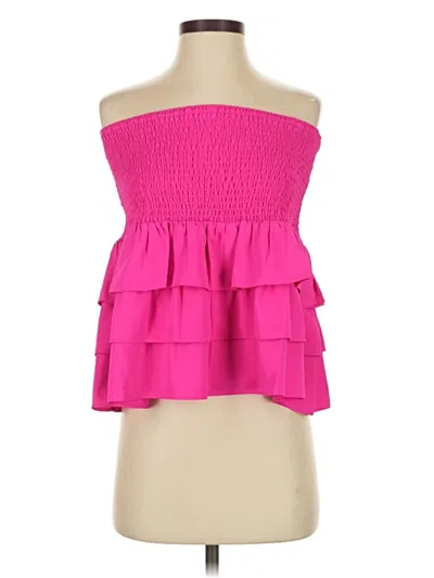 Pre-owned Amanda Uprichard Tube Top Pink Tops