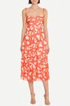 Amanda Uprichard Tula Dress In Starfish Print In Pink