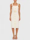Amanda Uprichard Uptown Midi Dress In Ecru In White