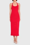 Amanda Uprichard Valentini Dress Crimson