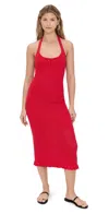Amanda Uprichard Valentini Dress Crimson In Red