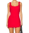 Amanda Uprichard Valetta Romper In Red