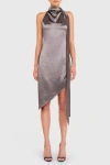 Amanda Uprichard Vallani Dress Graphite In Gray