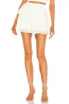 Amanda Uprichard Velma Skort In Ivory In Multi