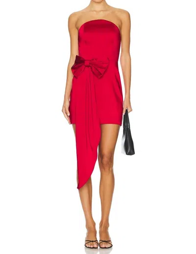 Amanda Uprichard Venice Dress In Ruby In Pink