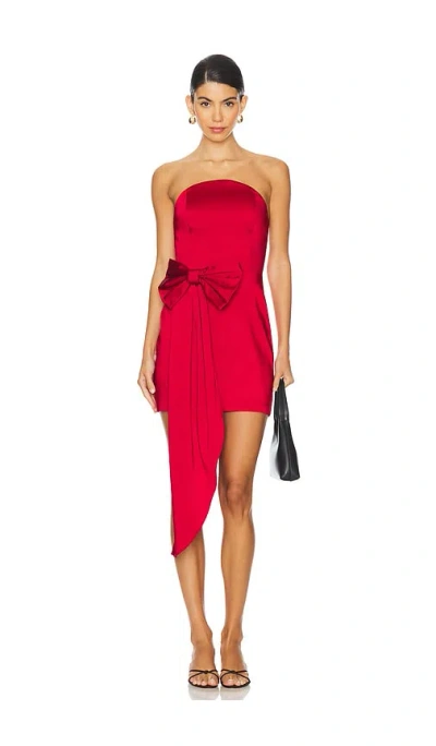 Amanda Uprichard Venice Dress In Red