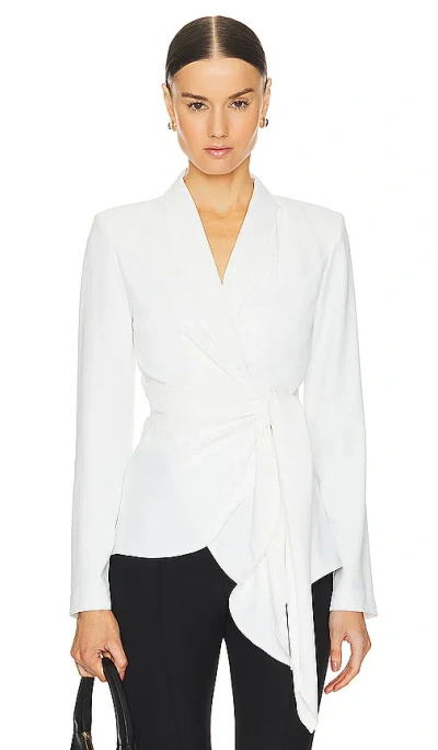 Amanda Uprichard Vera Blazer In 象牙白