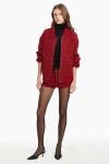 Amanda Uprichard Vero Bomber Jacket In Durham Tweed