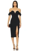Amanda Uprichard Victoria Dress In 黑色