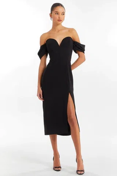 Amanda Uprichard Victoria Dress In Black