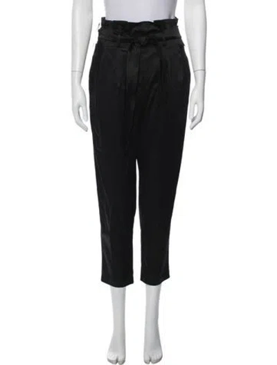 Pre-owned Amanda Uprichard Wide Leg Pants In Black
