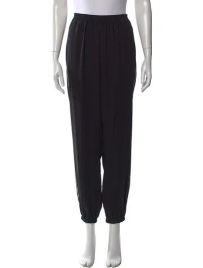 Pre-owned Amanda Uprichard Wide Leg Pants In Black
