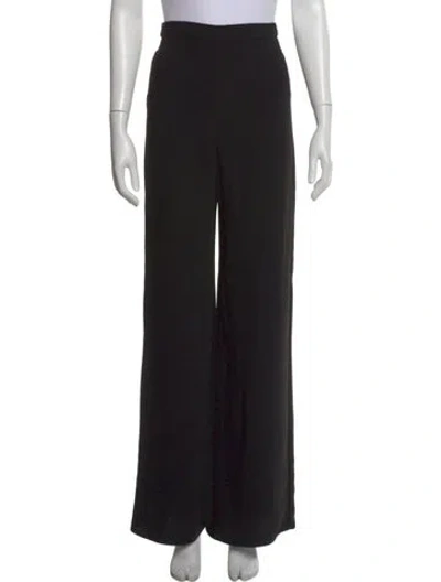 Pre-owned Amanda Uprichard Wide Leg Pants In Black