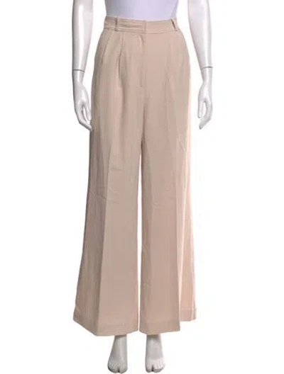 Pre-owned Amanda Uprichard Wide Leg Pants In Neutral