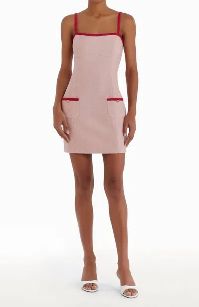 Amanda Uprichard Windsor Dress In Light Pink
