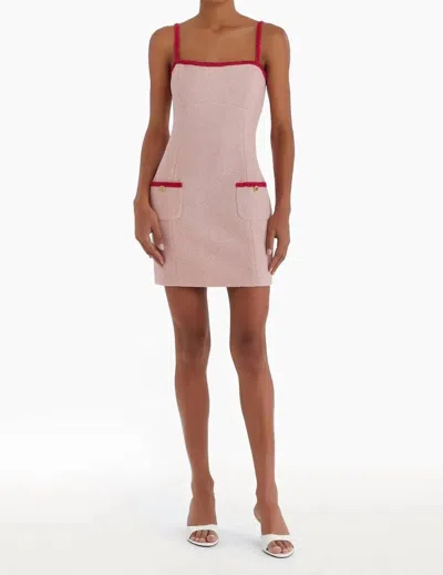 AMANDA UPRICHARD WINDSOR DRESS IN LIGHT PINK/PINK