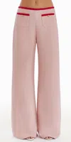 Amanda Uprichard Windsor Pant In Pink In Neutral