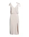 Amanda Uprichard Midi Dresses In Beige