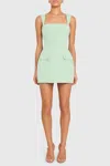 Amanda Uprichard Bethany Skort Romper In Green