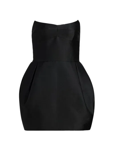 Amanda Uprichard Women's Bowery Tulip Minidress In Black