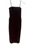 Amanda Uprichard Women's Cassia Mini Dress In Cocoa In Black