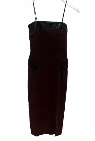 Amanda Uprichard Women's Cassia Mini Dress In Cocoa In Black