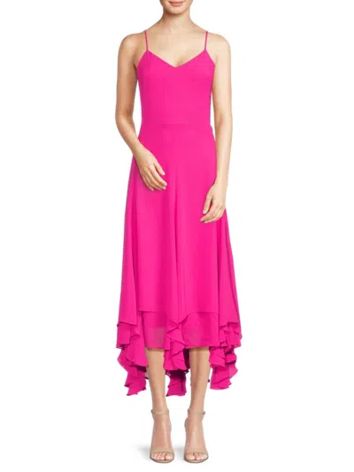 AMANDA UPRICHARD WOMEN'S CLEMENZA HIGH-LOW RUFLED MAXI DRESS