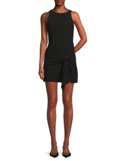 Amanda Uprichard Women's Lanai Belted Minidress In Black