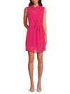Amanda Uprichard Women's Melby Tie-waist Chiffon Minidress In Purple
