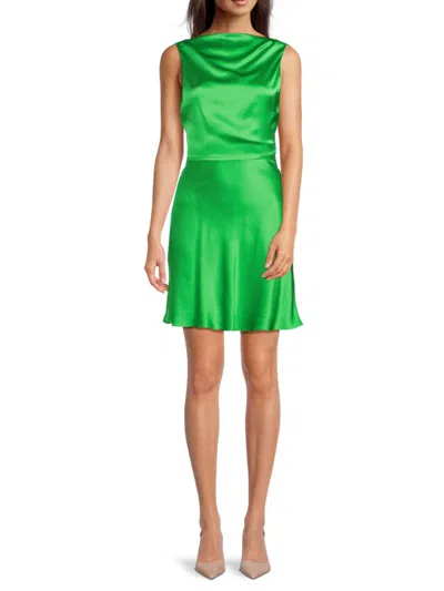 Amanda Uprichard Women's Rosemary Silk Minidress In Green